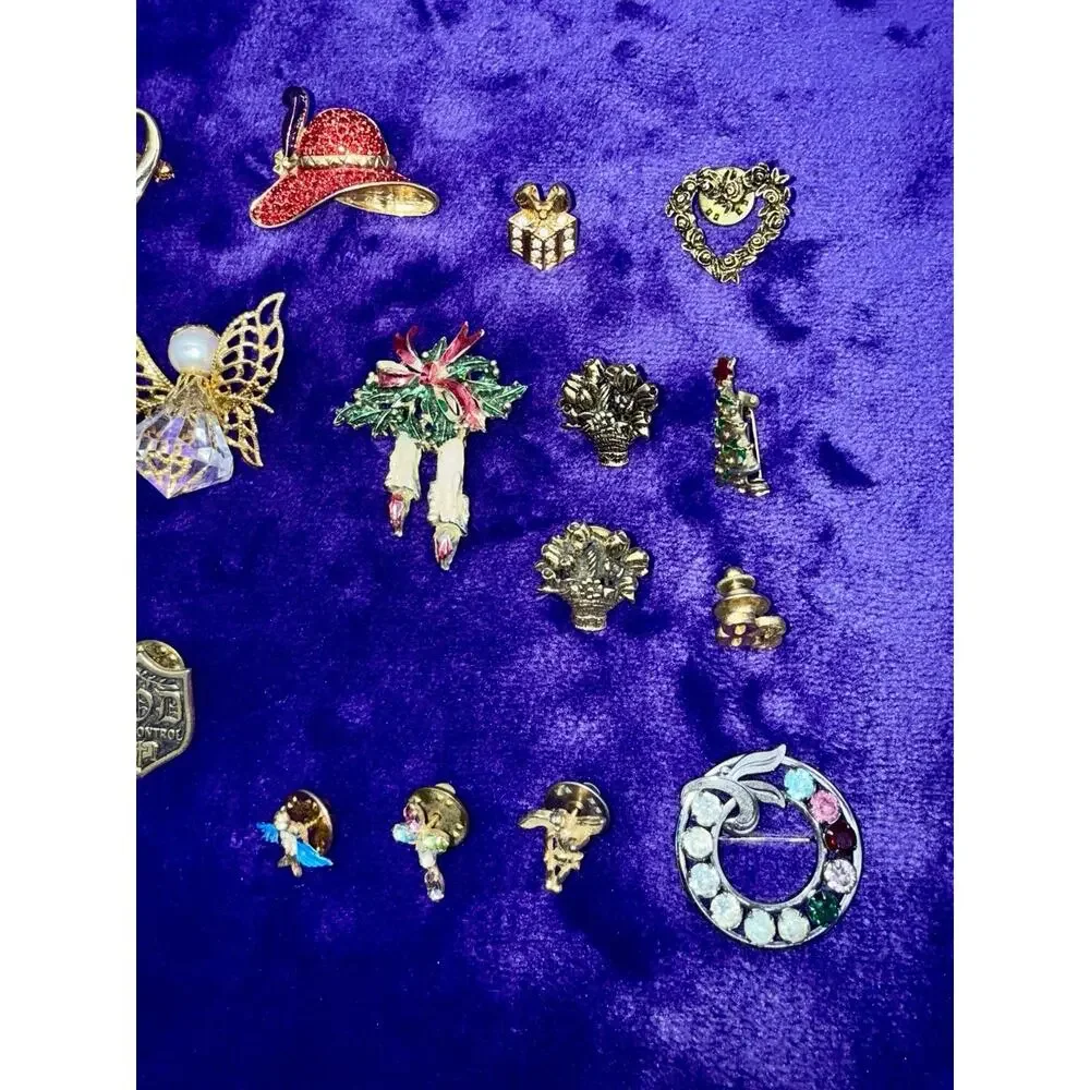 Vintage 1980s-2000s Pin Brooch Bundle Set Of 20 Van Dell And Random Brands